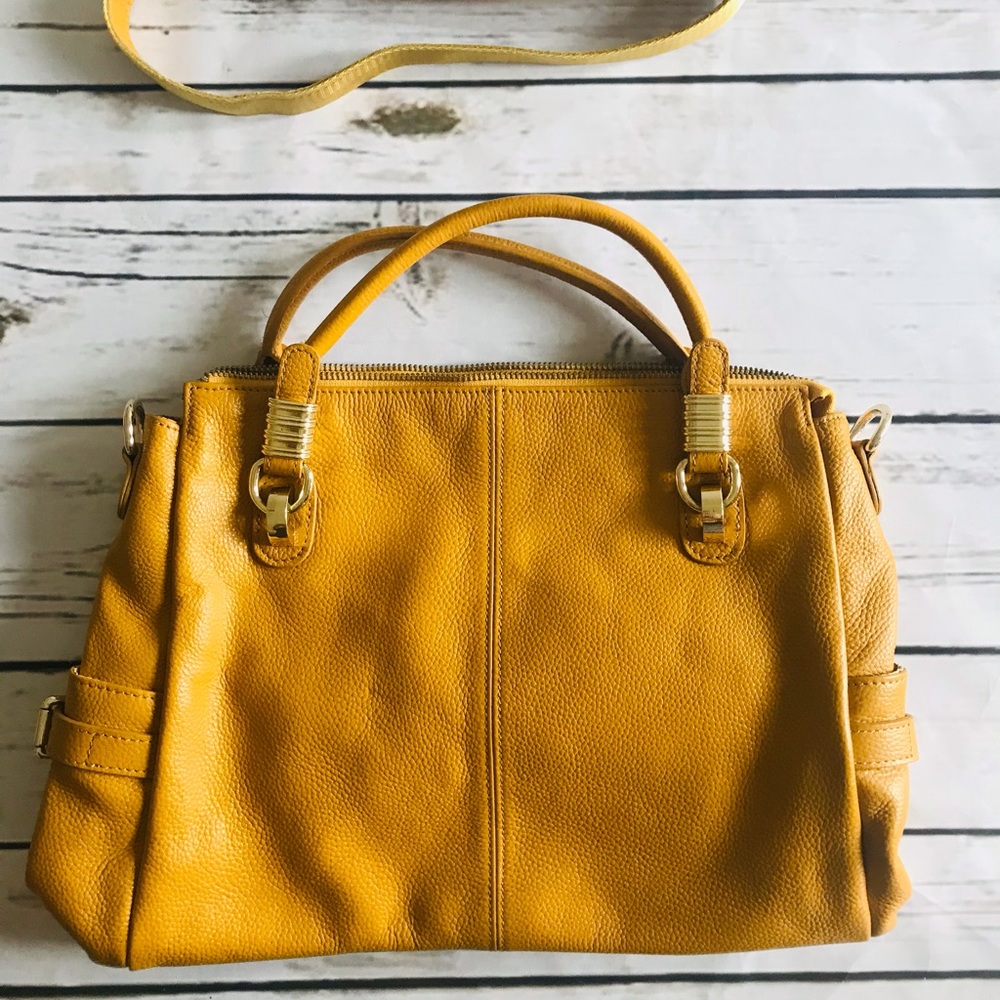 Mustard color handbag